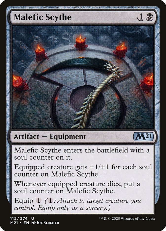 Malefic Scythe M21-112 Core Set 2021 Magic card
