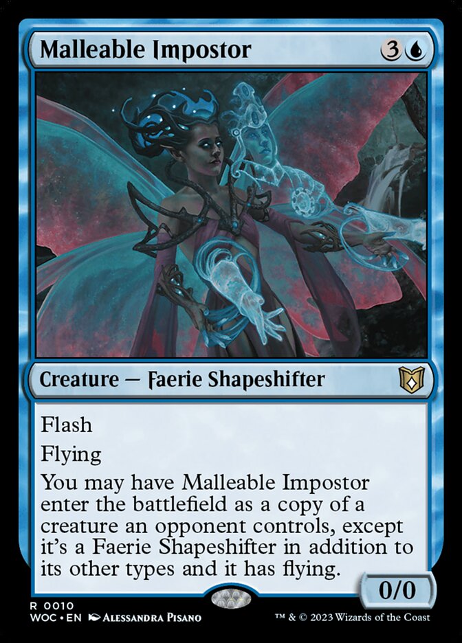 Malleable Impostor WOC-10 Wilds of Eldraine Commander Magic card