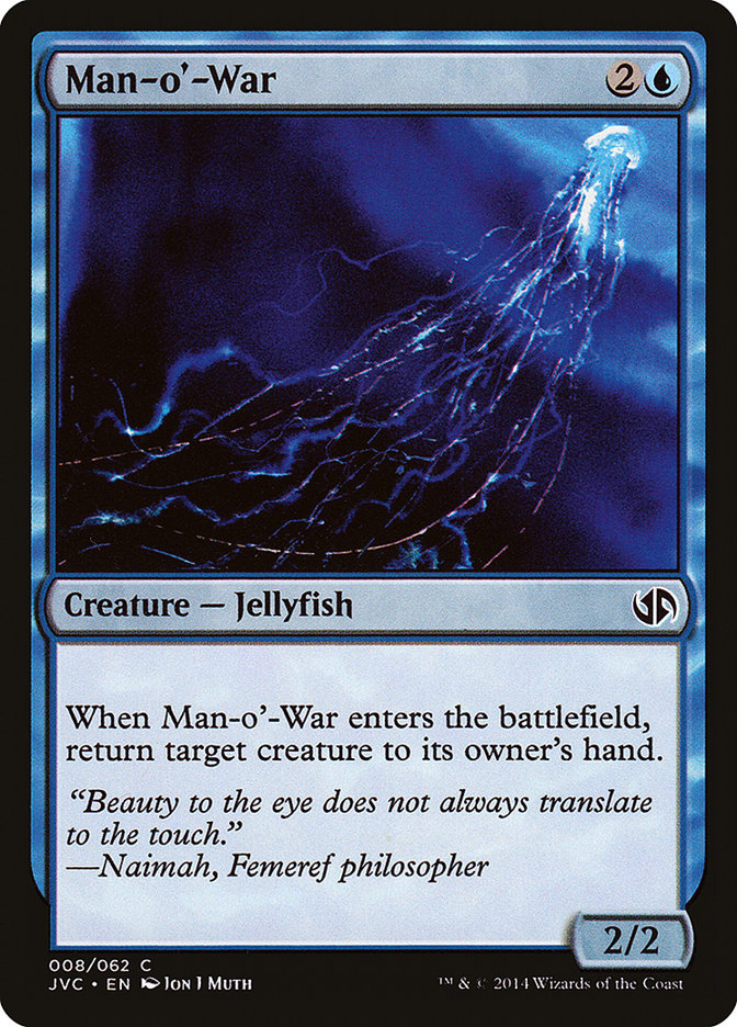 Man-o'-War JVC-8 Duel Decks Anthology: Jace vs. Chandra Magic card