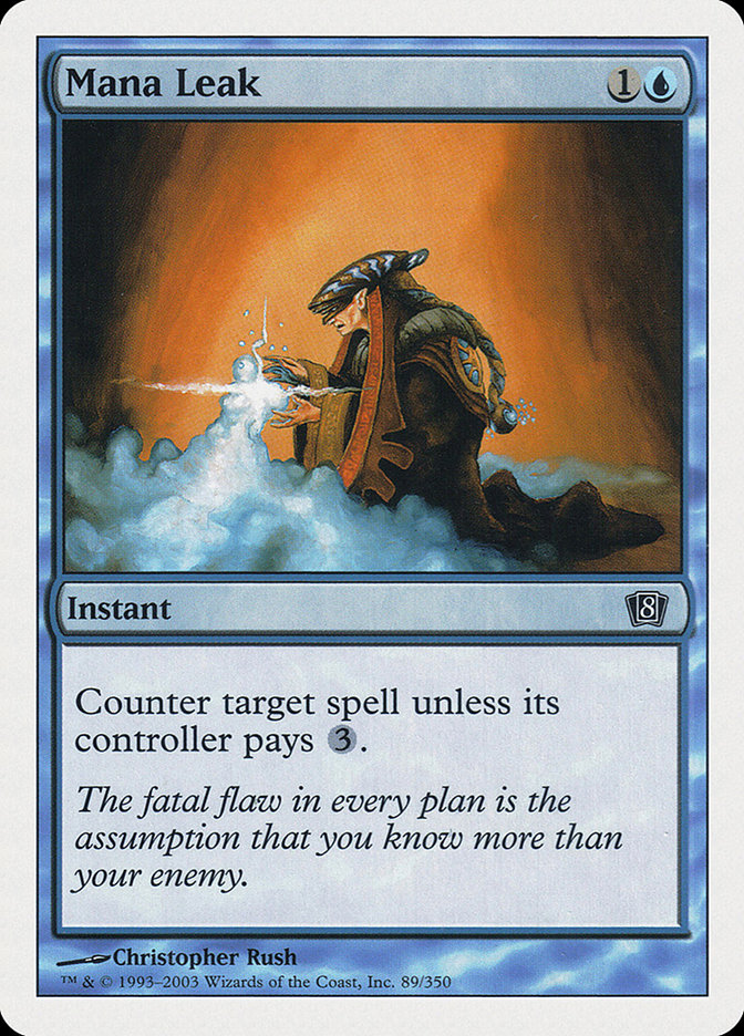 Mana Leak 8ED-89 Eighth Edition Magic card