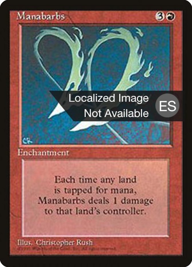 Manabarbs 4BB-212 Fourth Edition Foreign Black Border Magic card