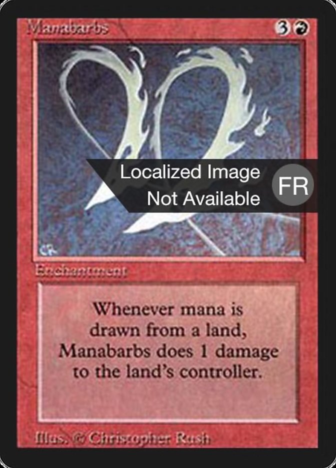 Manabarbs FBB-165 Foreign Black Border Magic card