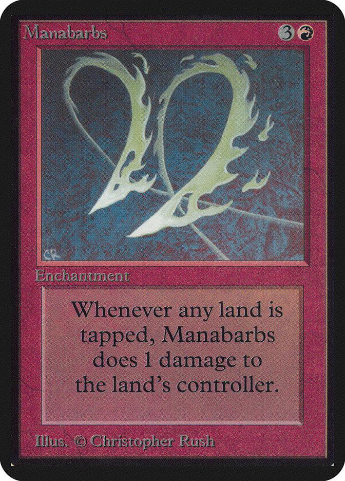 Manabarbs LEA-163 Limited Edition Alpha Magic card