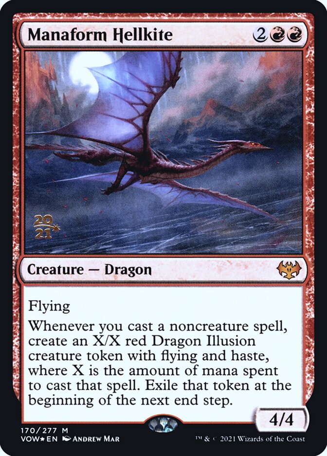 Manaform Hellkite PVOW-170S Innistrad: Crimson Vow Promos Magic card