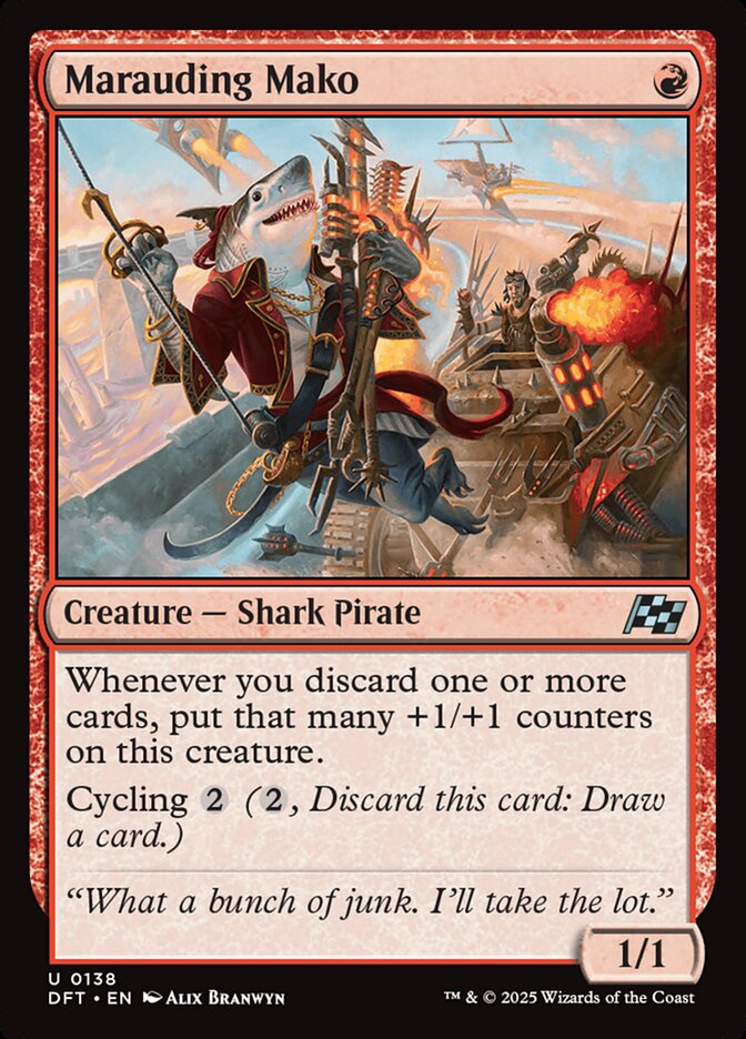 Marauding Mako DFT-138 Aetherdrift Magic card