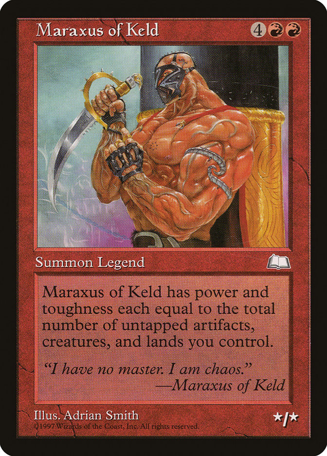 Maraxus of Keld WTH-111 Weatherlight Magic card