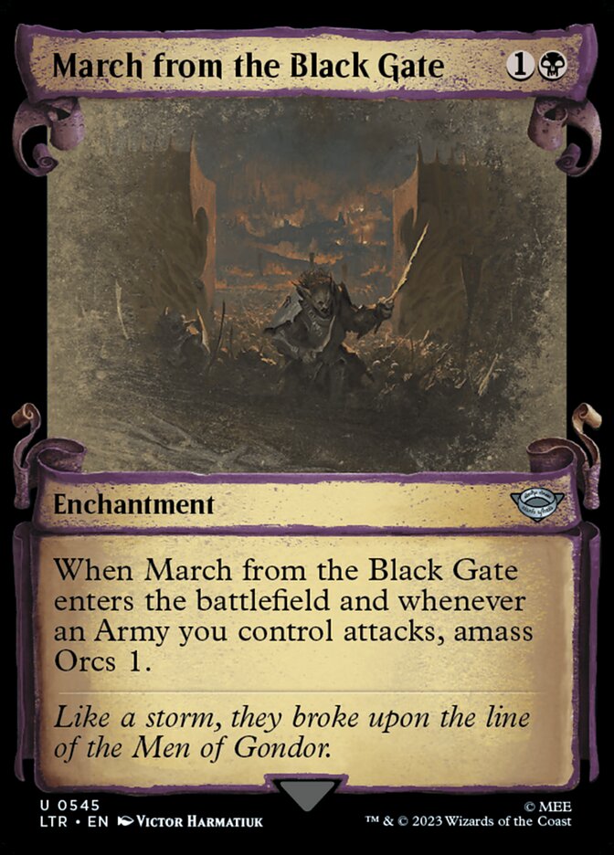 March from the Black Gate LTR-545 The Lord of the Rings: Tales of Middle-earth Magic card