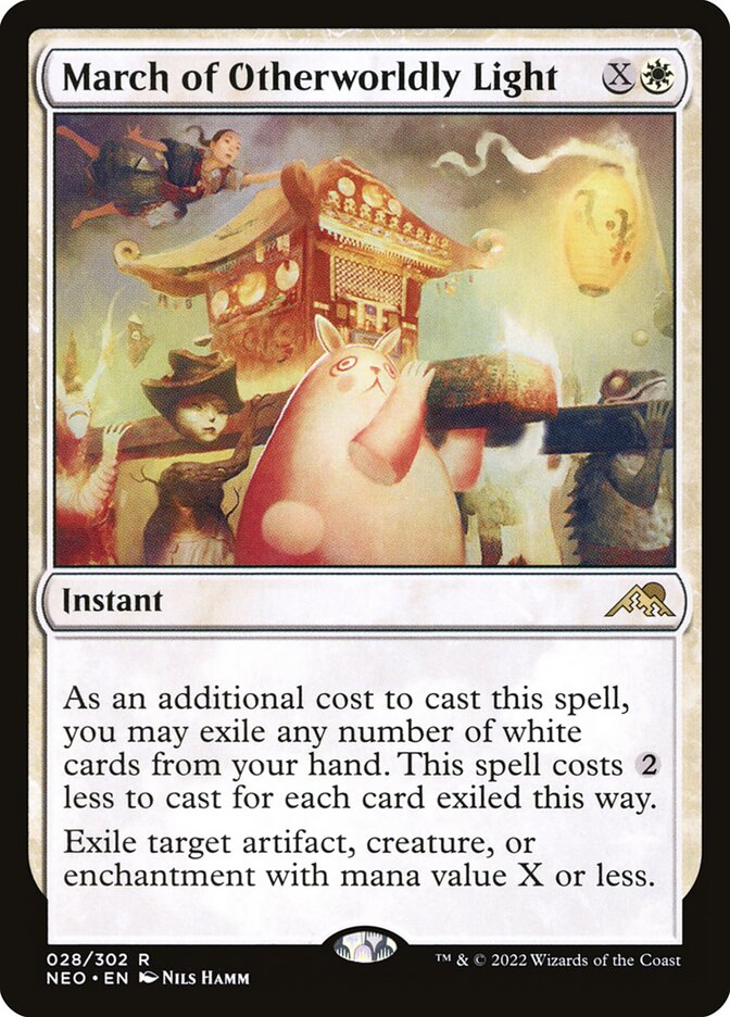 March of Otherworldly Light NEO-28 Kamigawa: Neon Dynasty Magic card