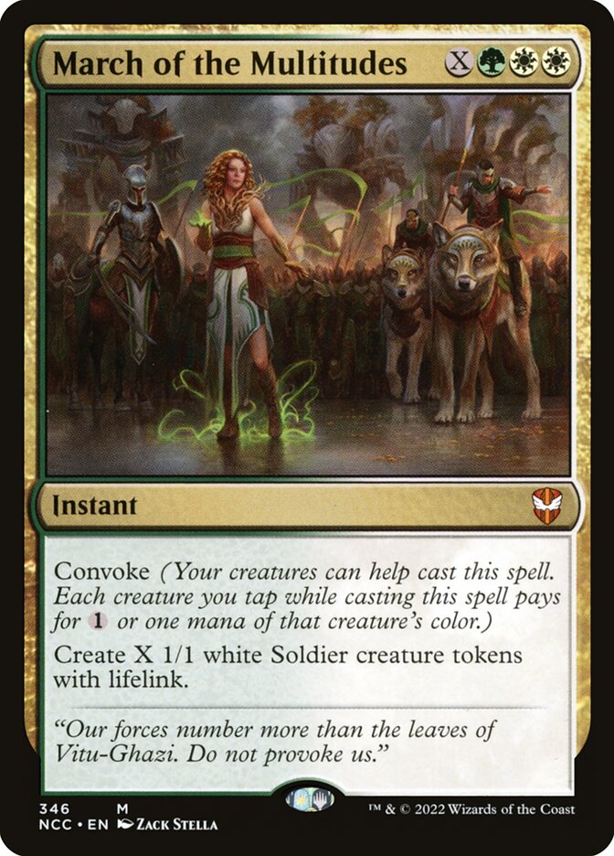 March of the Multitudes NCC-346 New Capenna Commander Magic card