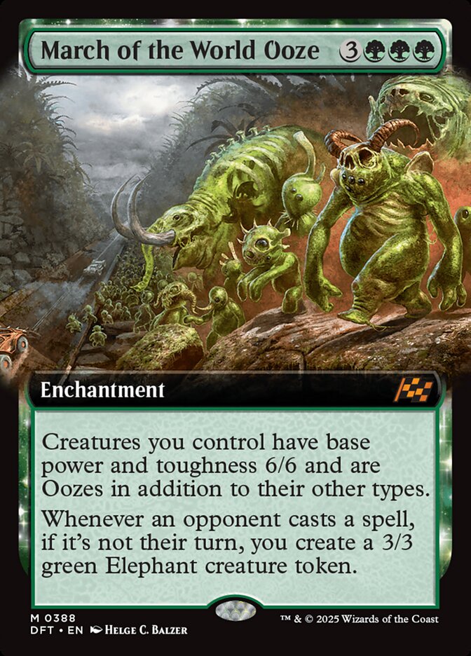March of the World Ooze DFT-388 Aetherdrift Magic card
