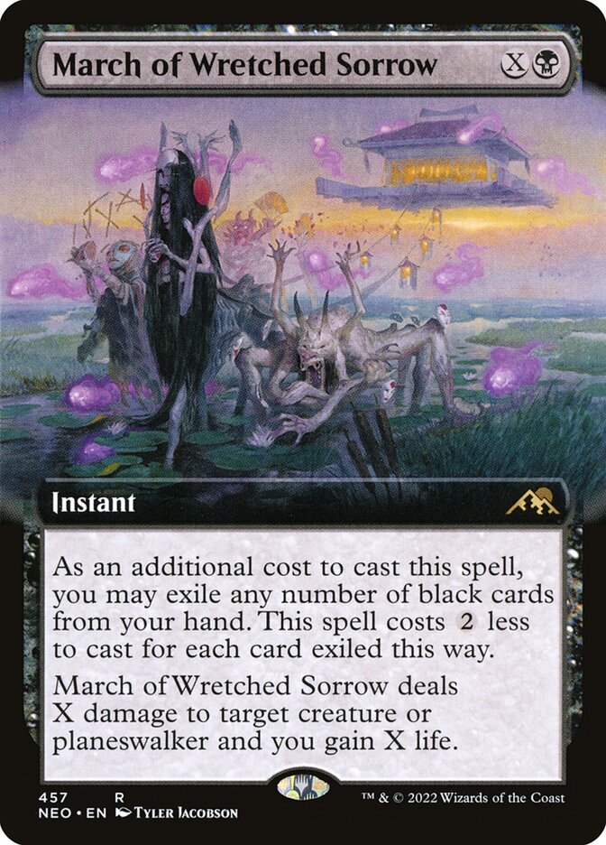 March of Wretched Sorrow NEO-457 Kamigawa: Neon Dynasty Magic card