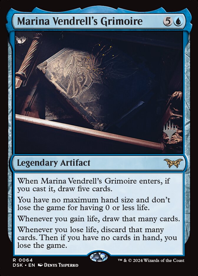 Marina Vendrell's Grimoire PDSK-64P Duskmourn: House of Horror Promos Magic card