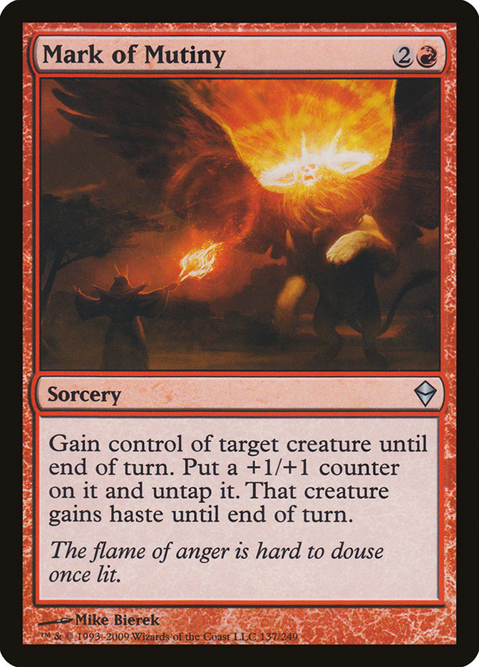 Mark of Mutiny ZEN-137 Zendikar Magic card