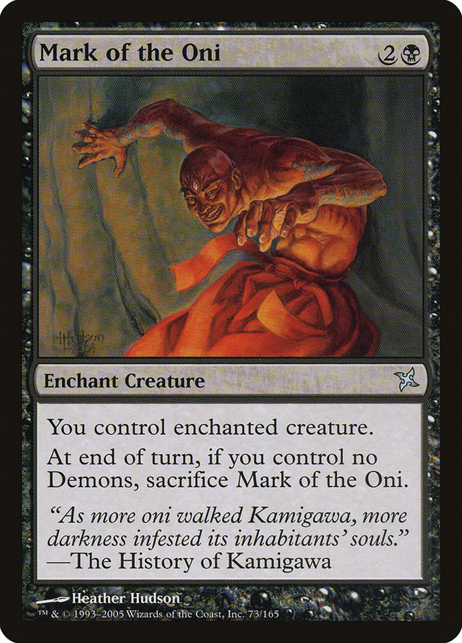 Mark of the Oni BOK-73 Betrayers of Kamigawa Magic card
