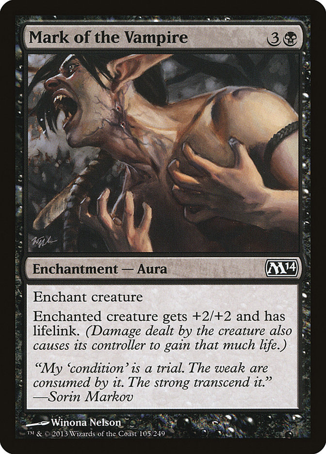 Mark of the Vampire M14-105 Magic 2014 Magic card