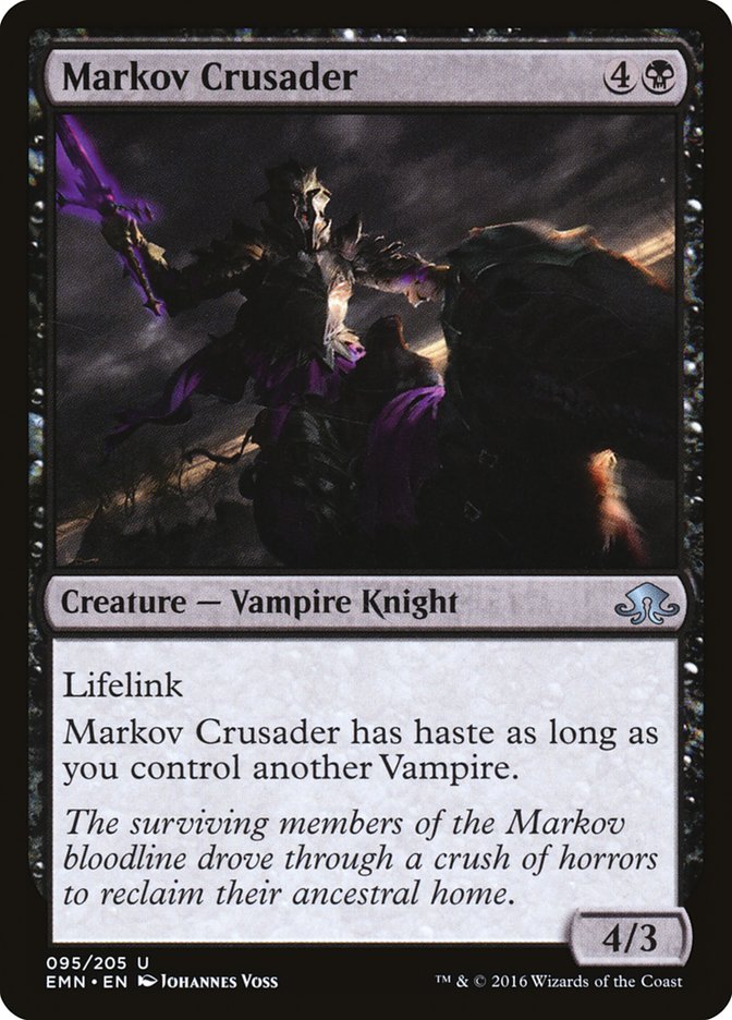Markov Crusader EMN-95 Eldritch Moon Magic card