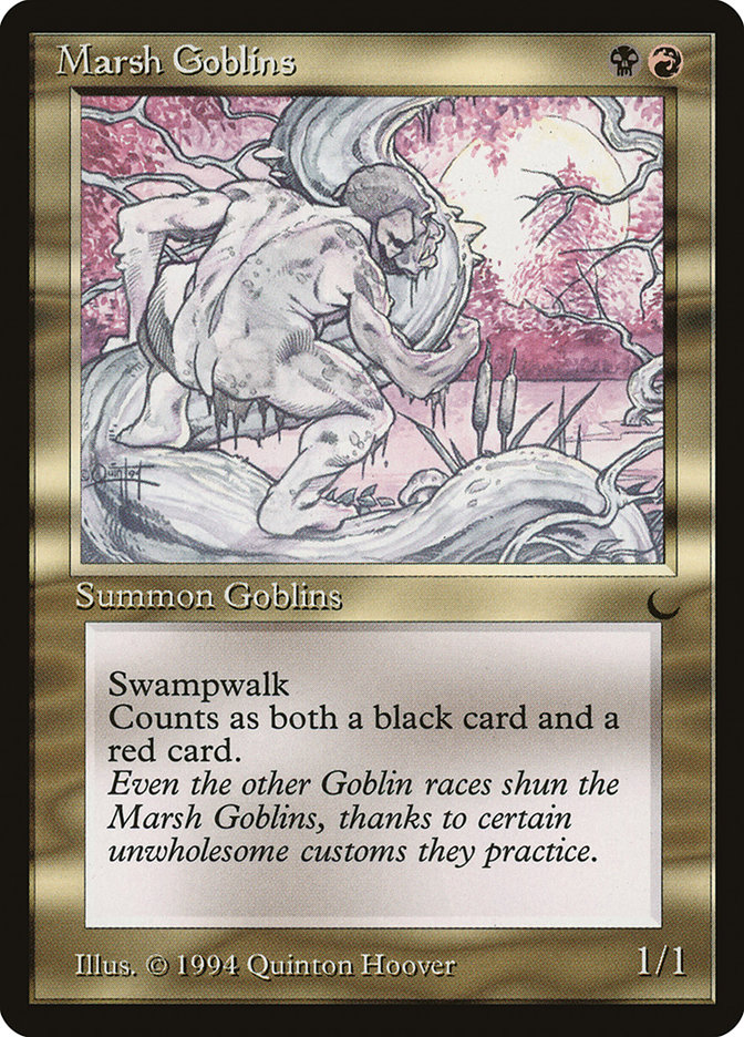 Marsh Goblins DRK-93 The Dark Magic card