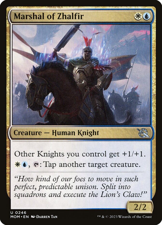 Marshal of Zhalfir MOM-246 March of the Machine Magic card