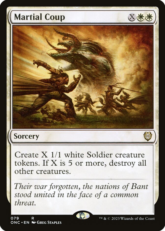 Martial Coup ONC-79 Phyrexia: All Will Be One Commander Magic card