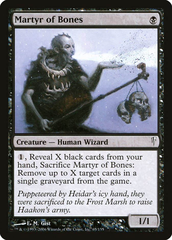 Martyr of Bones CSP-65 Coldsnap Magic card