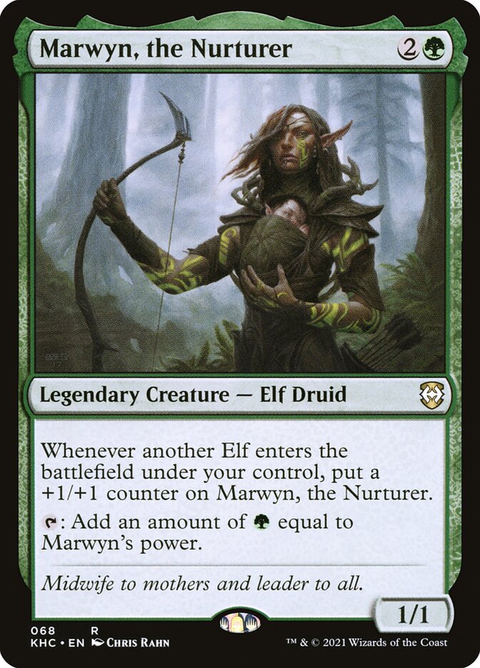 Marwyn, the Nurturer KHC-68 Kaldheim Commander Magic card