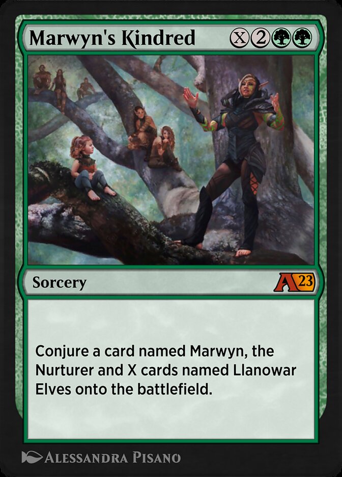 Marwyn's Kindred YDMU-16 Alchemy: Dominaria Magic card