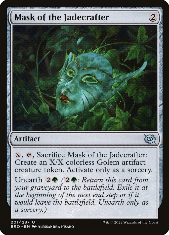 Mask of the Jadecrafter BRO-201 The Brothers' War Magic card