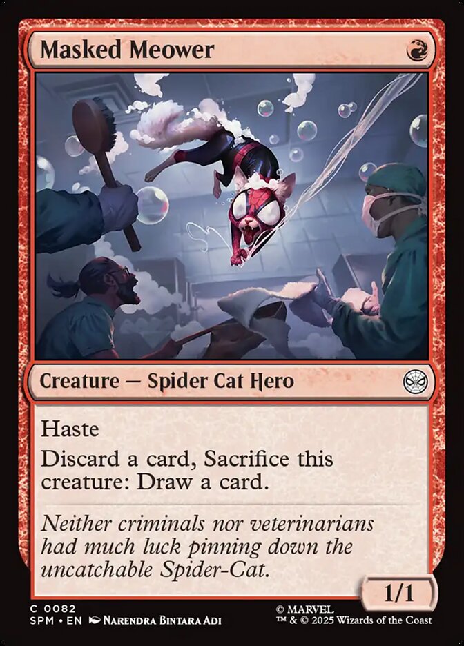 Masked Meower SPM-82 Marvel's Spider-Man Magic card