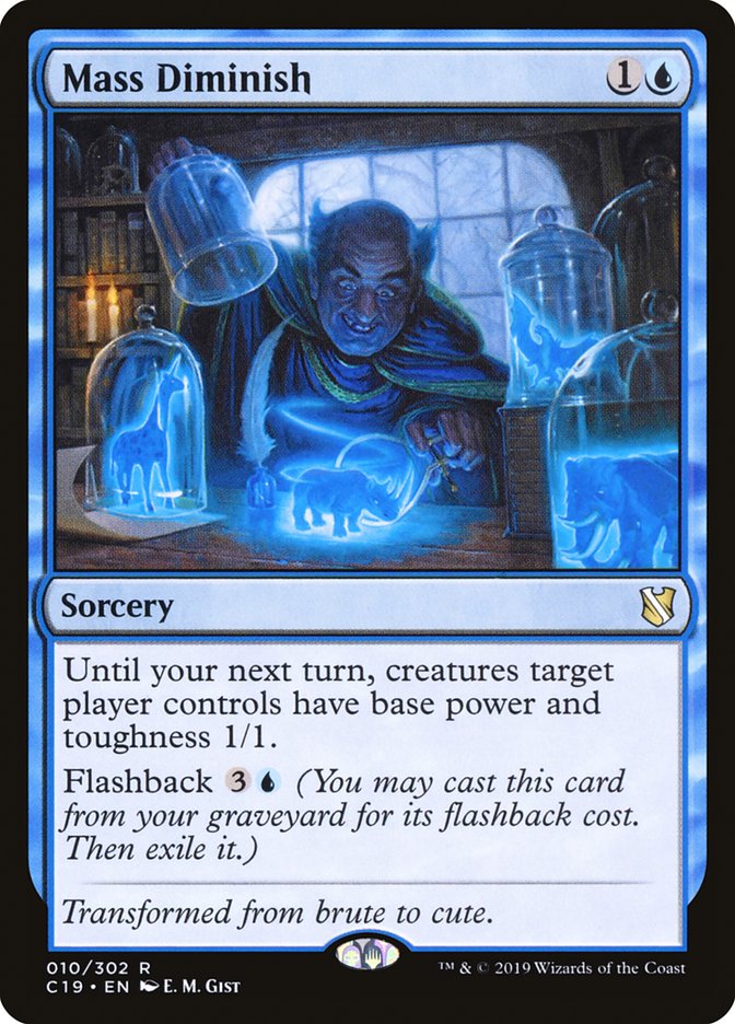 Mass Diminish C19-10 Commander 2019 Magic card