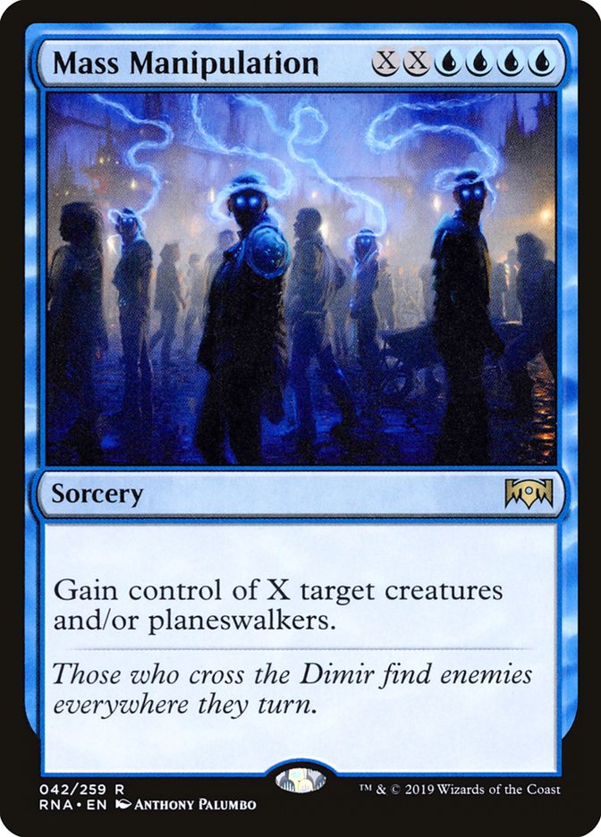 Mass Manipulation RNA-42 Ravnica Allegiance Magic card