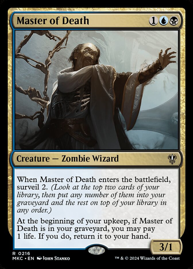 Master of Death MKC-216 Murders at Karlov Manor Commander Magic card