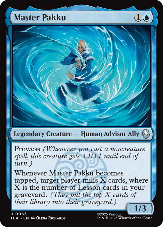 Master Pakku TLA-63 Avatar: The Last Airbender Magic card