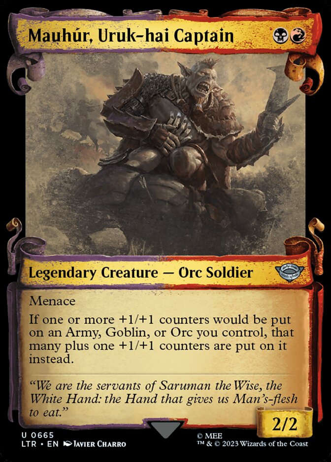 Mauhúr, Uruk-hai Captain LTR-665 The Lord of the Rings: Tales of Middle-earth Magic card