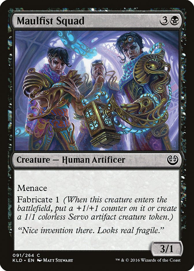 Maulfist Squad KLD-91 Kaladesh Magic card