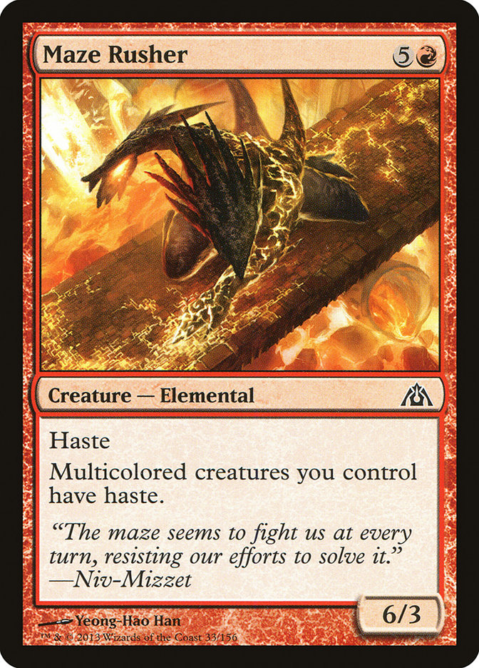 Maze Rusher DGM-33 Dragon's Maze Magic card