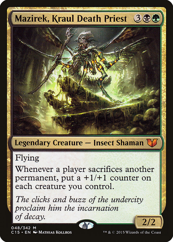 Mazirek, Kraul Death Priest C15-48 Commander 2015 Magic card
