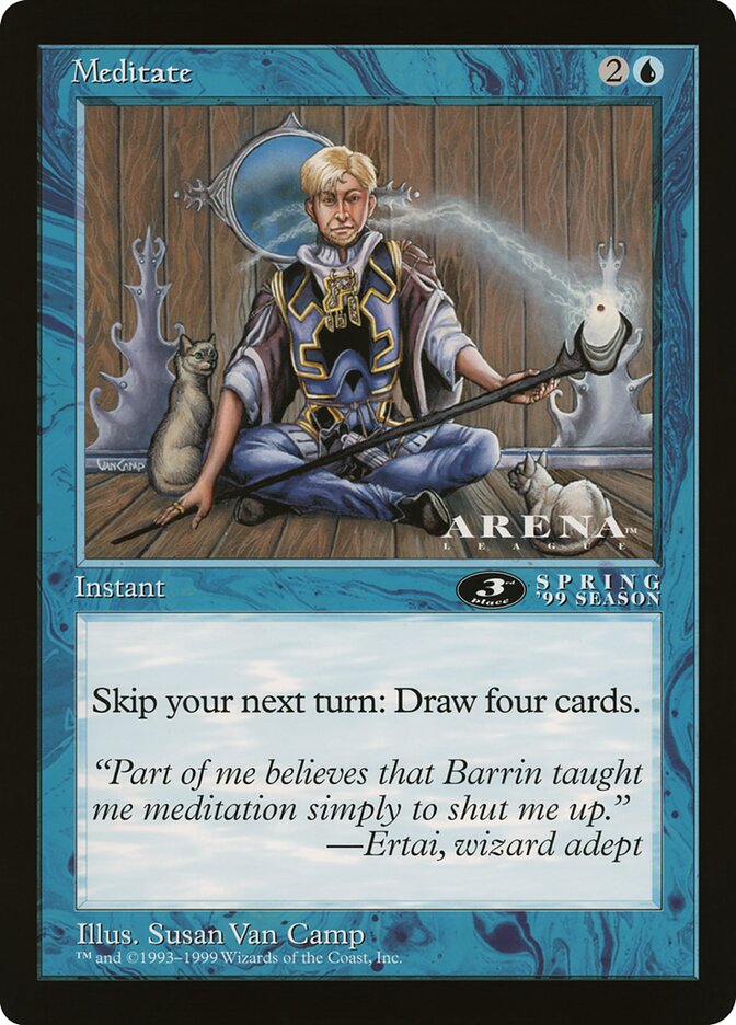 Meditate OLEP-76 Oversized League Prizes Magic card