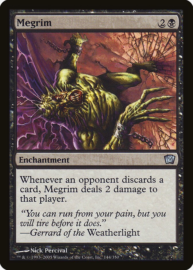 Megrim 9ED-144STAR Ninth Edition Magic card