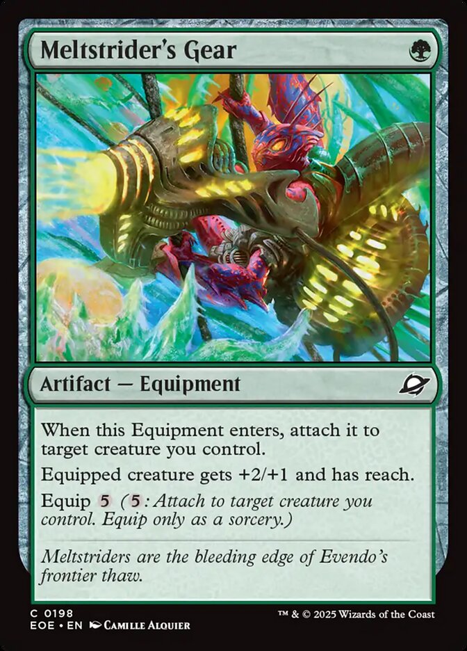 Meltstrider's Gear EOE-198 Edge of Eternities Magic card