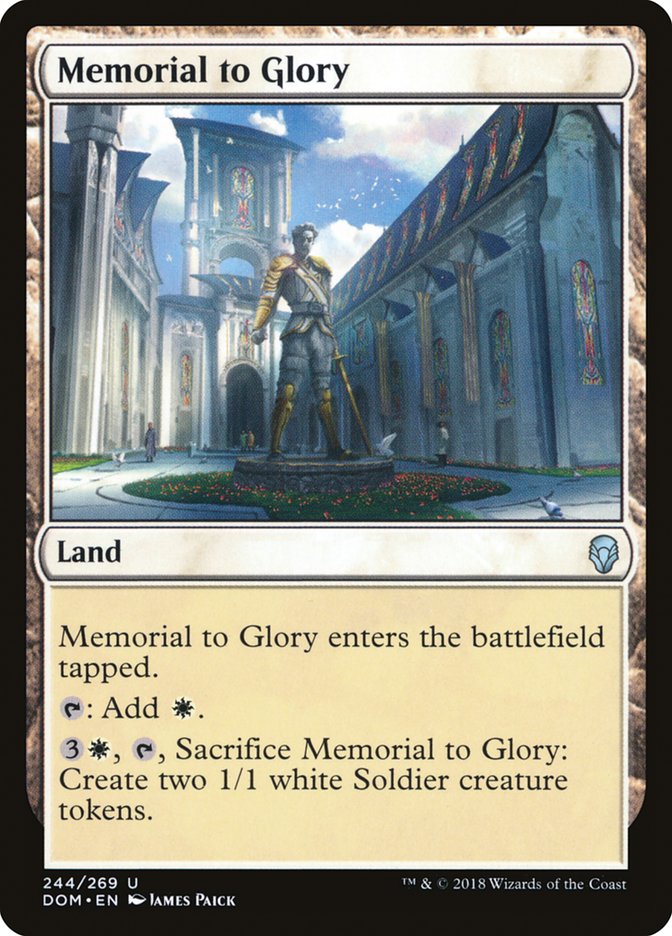 Memorial to Glory DOM-244 Dominaria Magic card