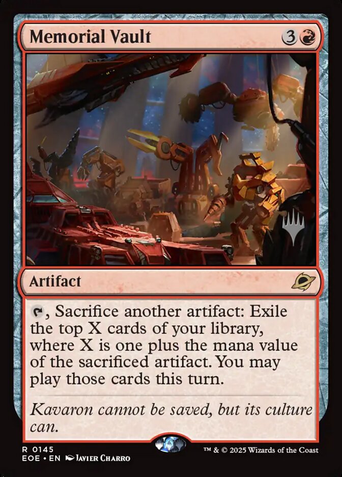 Memorial Vault PEOE-145P Edge of Eternities Promos Magic card