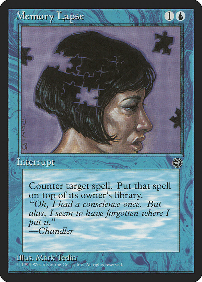 Memory Lapse HML-32B Homelands Magic card