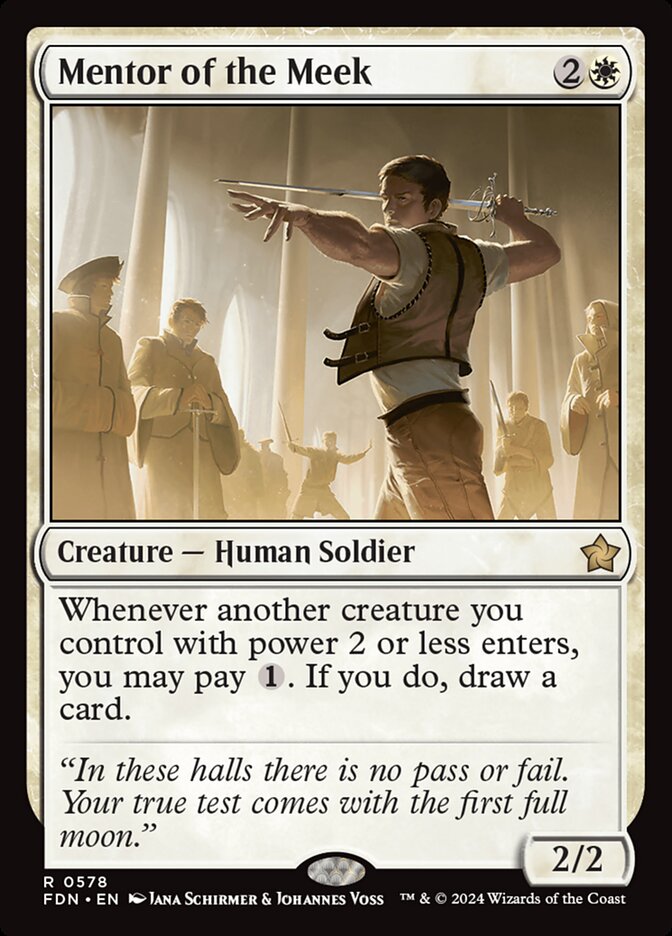 Mentor of the Meek FDN-578 Foundations Magic card