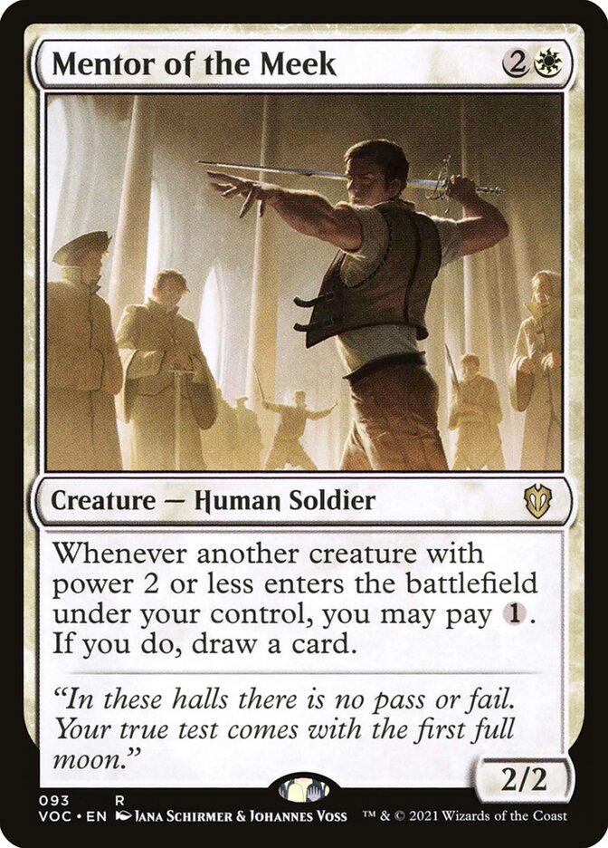 Mentor of the Meek VOC-93 Crimson Vow Commander Magic card