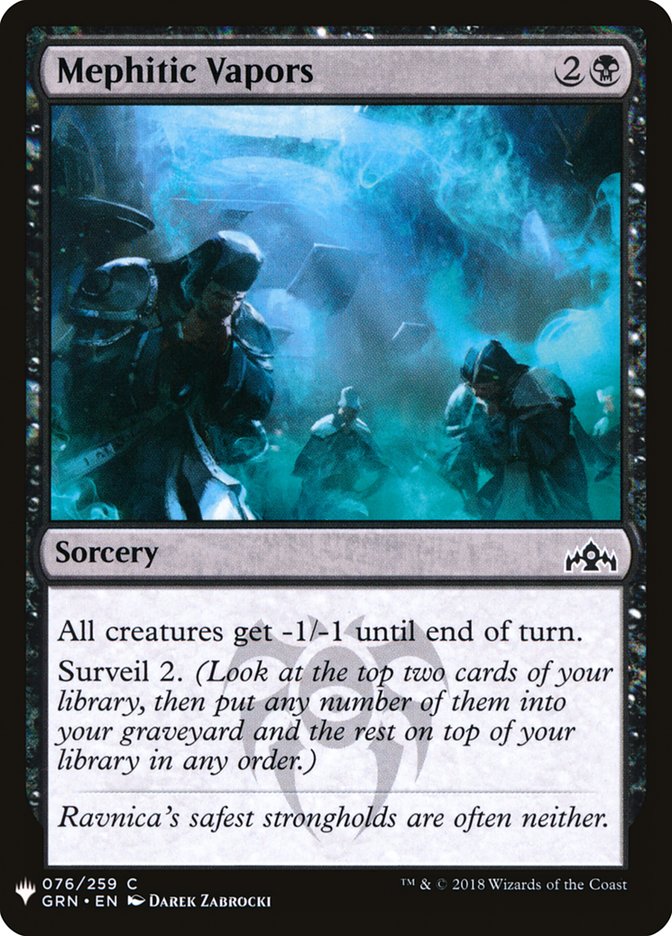 Mephitic Vapors PLST-GRN-76 The List Magic card