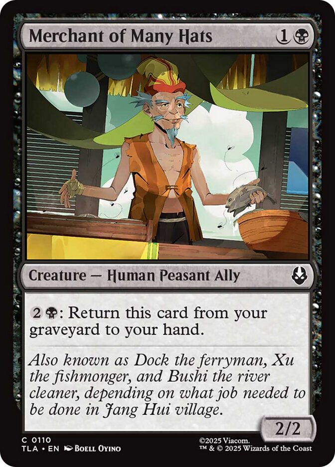 Merchant of Many Hats TLA-110 Avatar: The Last Airbender Magic card