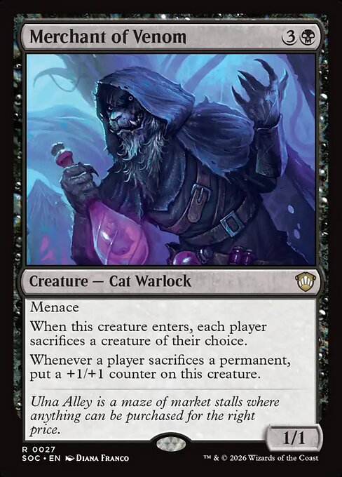 Merchant of Venom SOC-27 Secrets of Strixhaven Commander Magic card