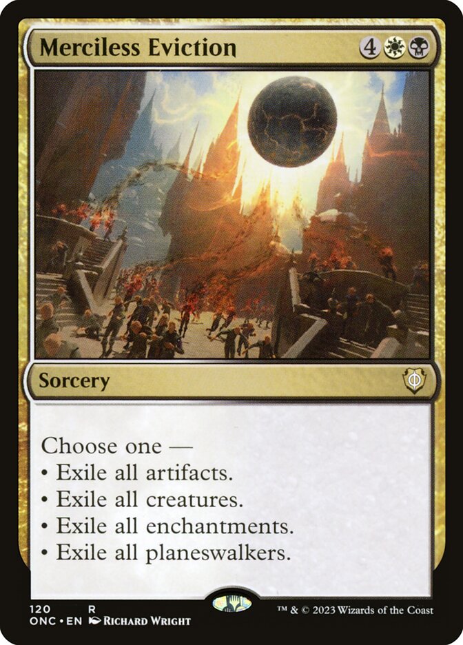 Merciless Eviction ONC-120 Phyrexia: All Will Be One Commander Magic card