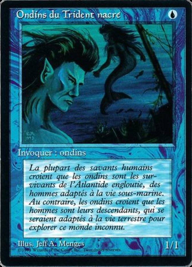 Merfolk of the Pearl Trident FBB-68 Foreign Black Border Magic card