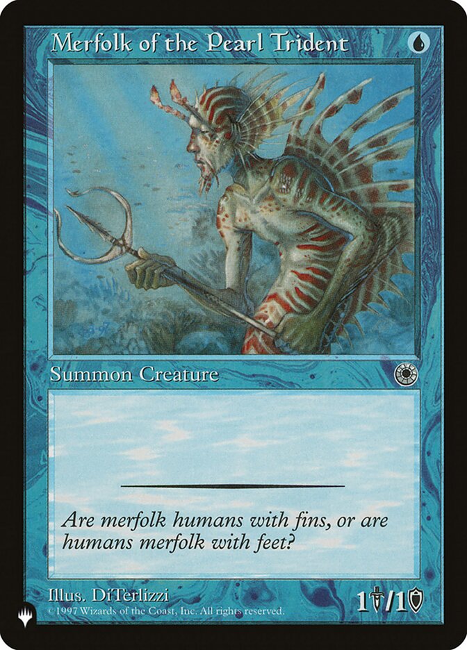 Merfolk of the Pearl Trident PLST-POR-60 The List Magic card
